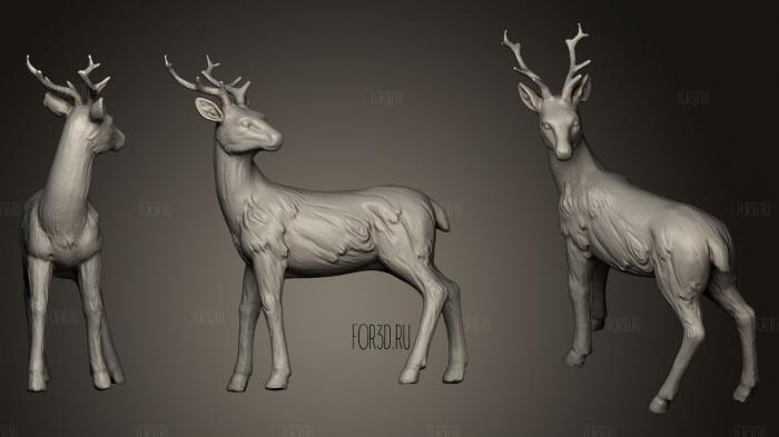 Deer 2 stl model for CNC